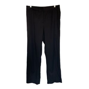 LAFAYETTE 148 NEW YORK Black Wide Leg Dress Pants Size 8
